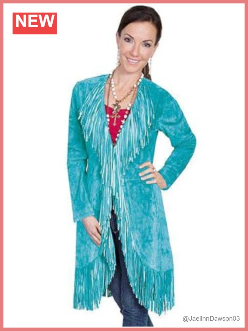 Scully Western Fringe Aviator Jacket Shawl Collar